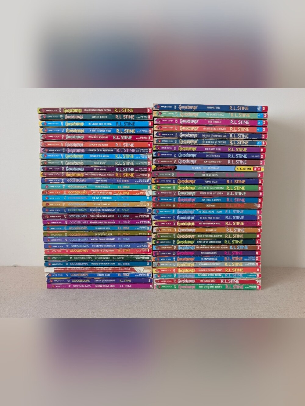 Complete Lot 1-60 Set Goosebumps Original 1st Edition 1990s Kids Book Series